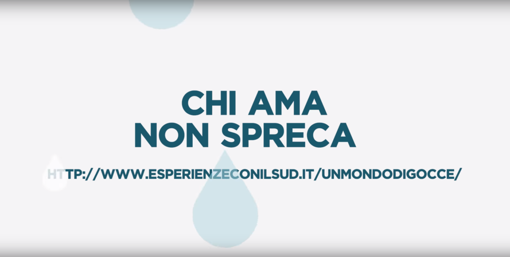 Un mondo di gocce, immagine della campagna